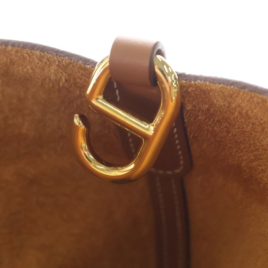 Hermes in the Loop 18 Gold Taurillon Handbag Brown — view 6