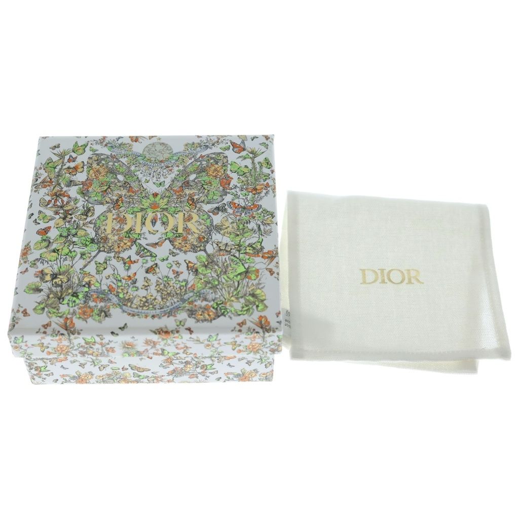 Dior CD Logo Rhinestone Chain Bracelet Gold — view 6