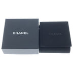Chanel CC Logo Heart Rhinestone Drop Earrings Silver — view 6
