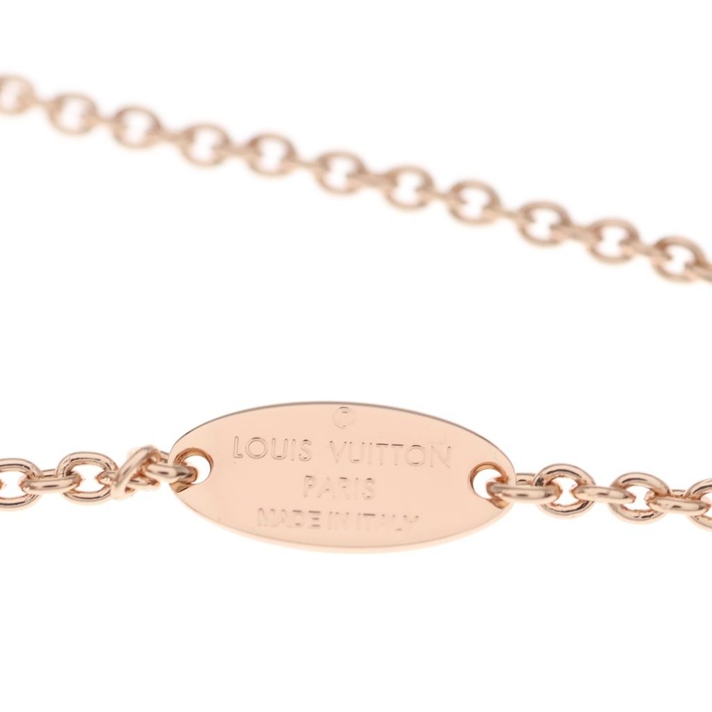 Louis Vuitton LV Iconic Logo Rhinestone Bracelet Pink Gold — view 5