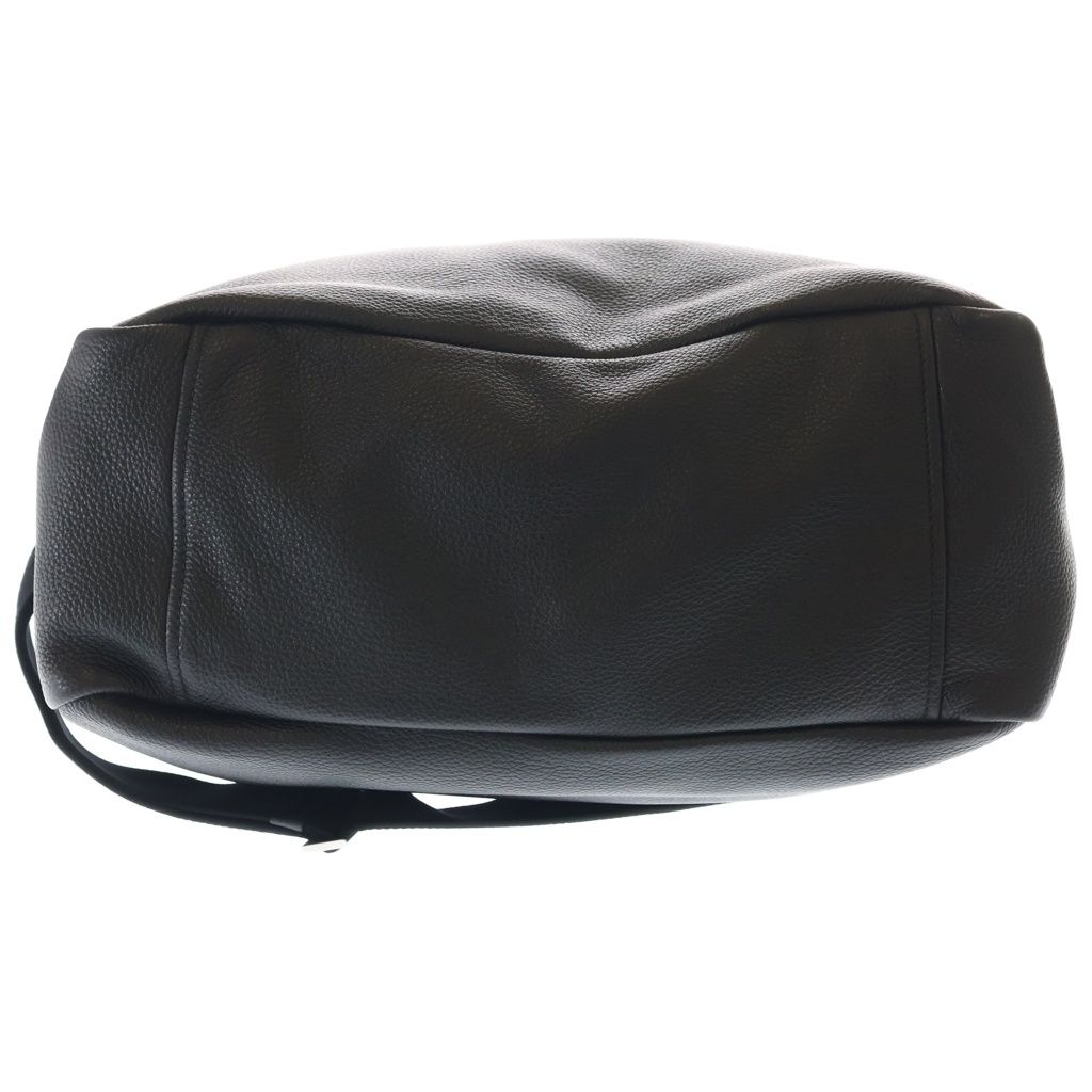 Prada Vitello Daino Shoulder Bag Triangle Logo Black — view 4