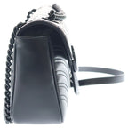 Gucci GG Marmont Quilted Leather Chain Shoulder Bag Black — view 3