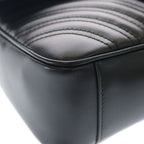 Gucci GG Marmont Quilted Leather Chain Shoulder Bag Black — view 5