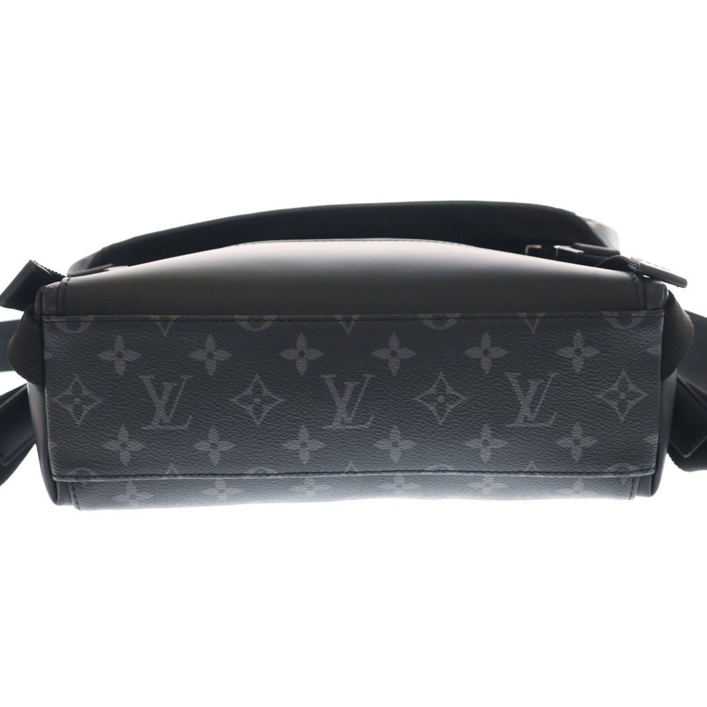 Louis Vuitton Monogram Eclipse Voyage PM Shoulder Bag Black Leather — view 4