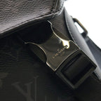 Louis Vuitton Monogram Eclipse Voyage PM Shoulder Bag Black Leather — view 6