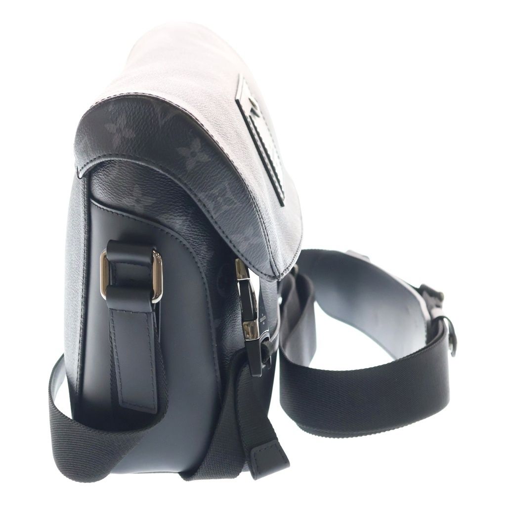 Louis Vuitton Monogram Eclipse Voyage PM Shoulder Bag Black Leather — view 3