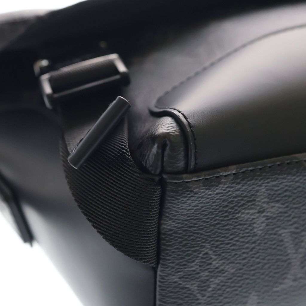 Louis Vuitton Monogram Eclipse Voyage PM Shoulder Bag Black Leather — view 5