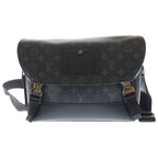 Louis Vuitton Monogram Eclipse Voyage PM Shoulder Bag Black Leather