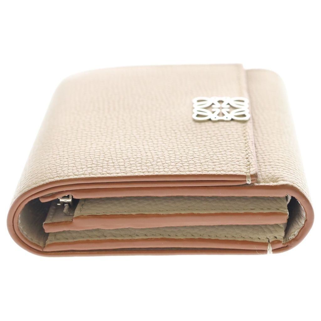 Loewe Anagram Trifold Wallet Beige — view 3