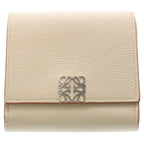 Loewe Anagram Trifold Wallet Beige