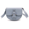 Dior Gallop Mini Leather Saddlebag Silver Gray Handbag