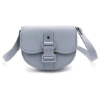 Dior Gallop Mini Leather Saddlebag Silver Gray Handbag