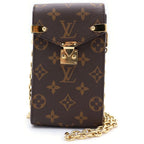 Louis Vuitton Phone Pouch Metis Monogram Canvas Shoulder Bag Brown