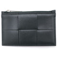 Bottega Veneta Maxi Intrecciato Fragment Case Coin Charcoal
