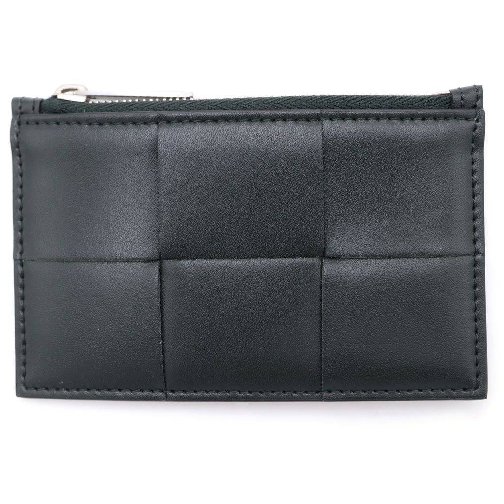 Bottega Veneta Maxi Intrecciato Fragment Case Coin Charcoal