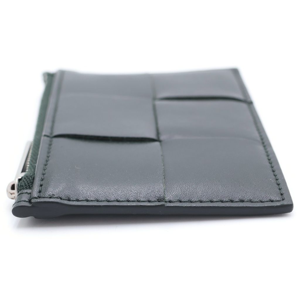 Bottega Veneta Maxi Intrecciato Fragment Case Coin Charcoal — view 3