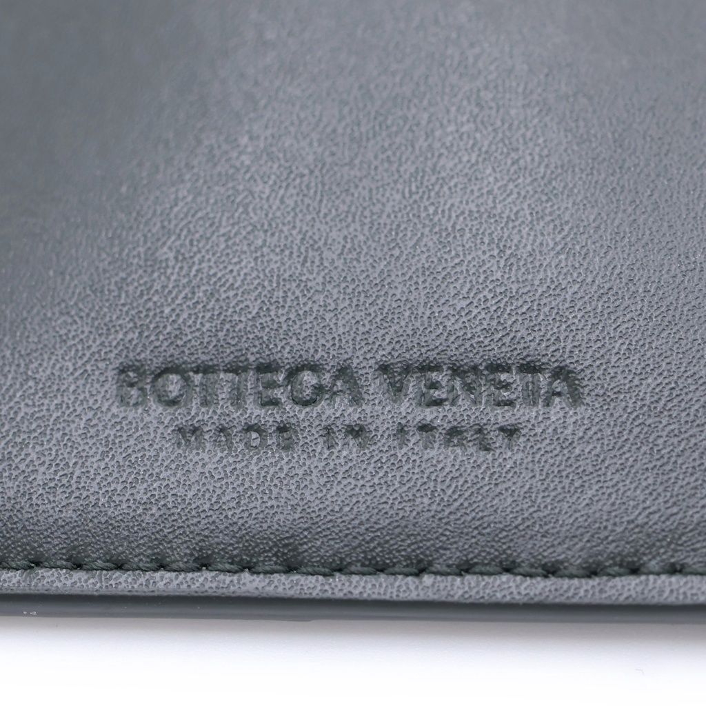 Bottega Veneta Maxi Intrecciato Fragment Case Coin Charcoal — view 6