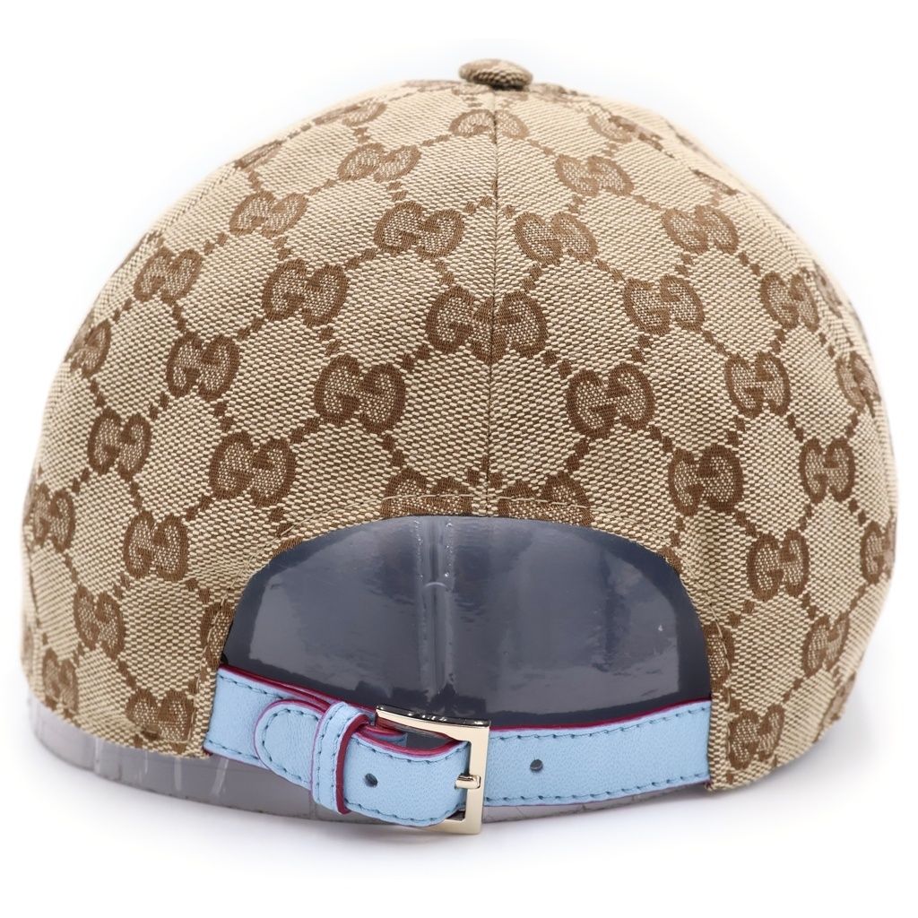 Gucci Higuchi Yuko GG Canvas Cap Baseball Cap Hat Beige Blue — view 2