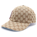 Gucci Higuchi Yuko GG Canvas Cap Baseball Cap Hat Beige Blue