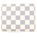 Louis Vuitton Damier Azur Portefeuille Joy Leather Trifold Wallet Compact White — view 2