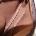 Louis Vuitton Monogram Mini Pochette Leather Pouch Brown — view 8