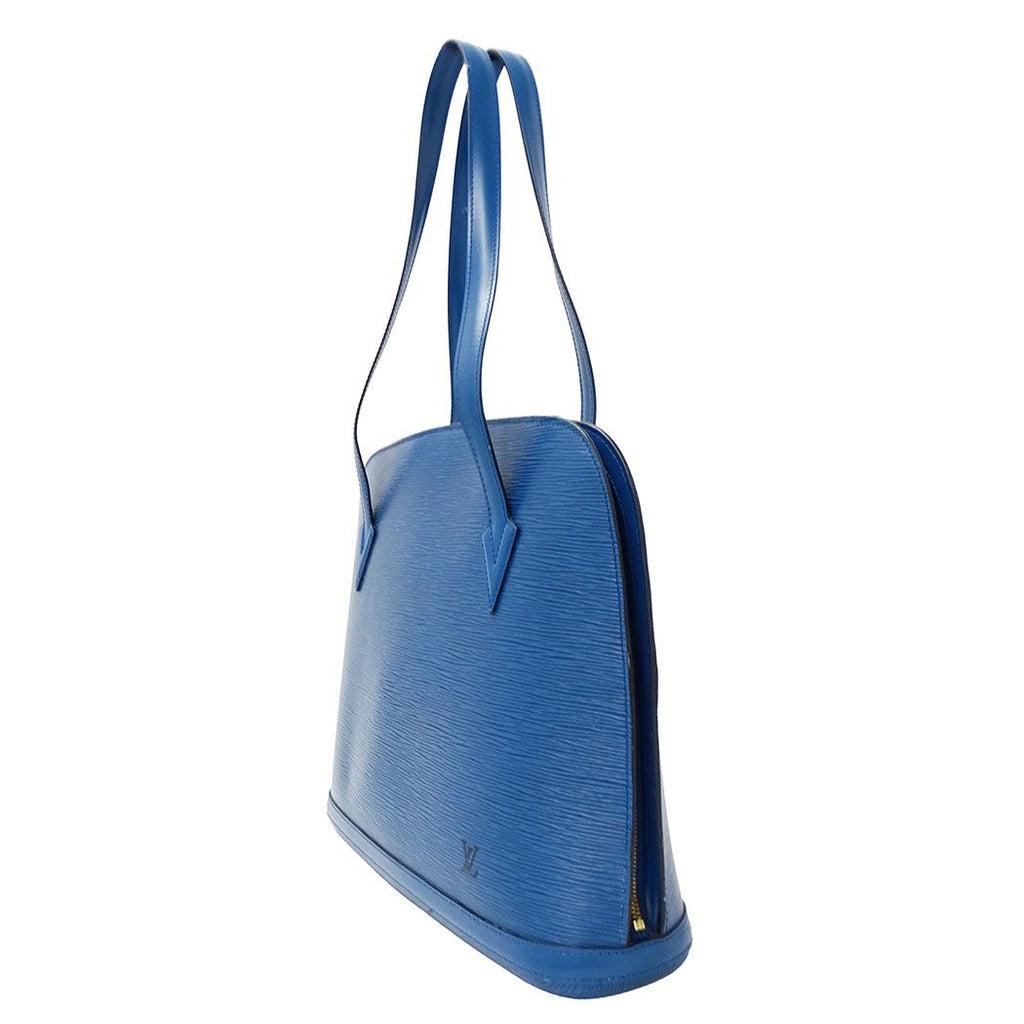 Louis Vuitton Shoulder Bag Epi Leather Lussac Toledo Blue Tote Going Out Adults — view 4
