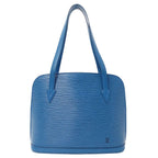 Louis Vuitton Shoulder Bag Epi Leather Lussac Toledo Blue Tote Going Out Adults