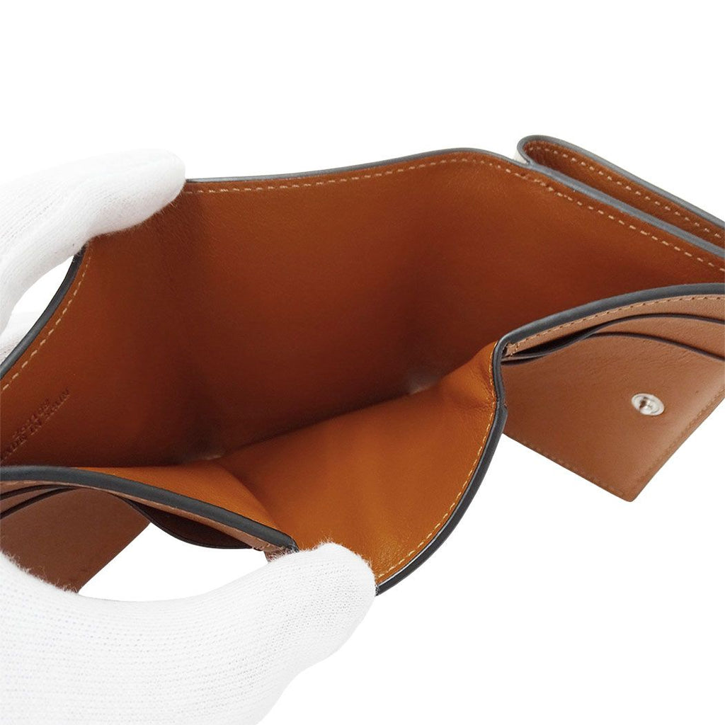 Loewe Wallet Trifold Anagram Shell Beige Mini Compact Seashell — view 7