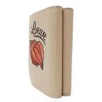 Loewe Wallet Trifold Anagram Shell Beige Mini Compact Seashell — view 4