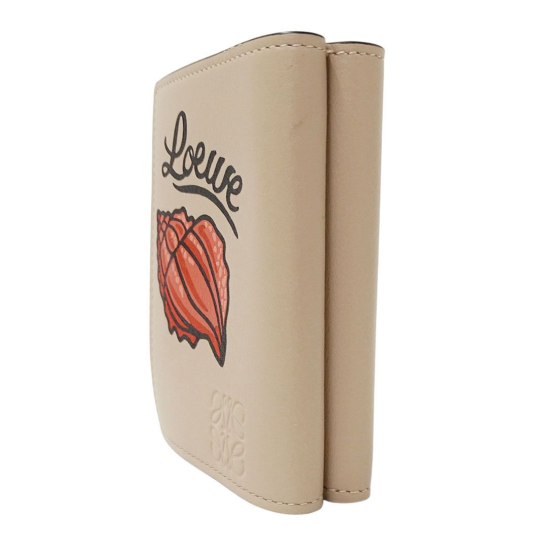 Loewe Wallet Trifold Anagram Shell Beige Mini Compact Seashell — view 4