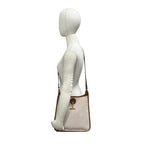 Hermes Vintage Vespa PM Toile Ash Buffalo Leather Shoulder Bag Natural — view 2