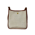 Hermes Vintage Vespa PM Toile Ash Buffalo Leather Shoulder Bag Natural — view 3
