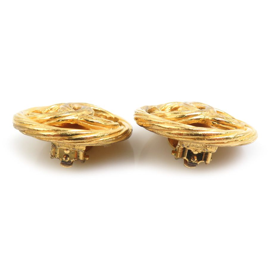 Chanel Earrings CC Logo — view 3