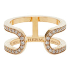 Hermes Chaine D'ancre Ring 18k Yellow Gold