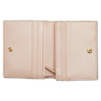 Fendi Logo Bifold Wallet Pink Black Leather
