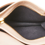 Fendi Logo Bifold Wallet Pink Black Leather