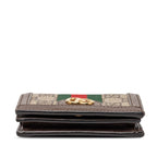 Gucci Ophidia GG Supreme Bifold Wallet Compact Beige Multicolor Leather