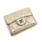 Chanel Classic Small Flap Wallet Trifold Gold