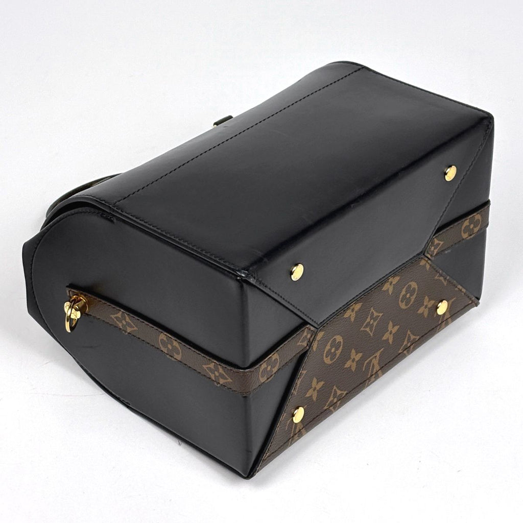 Louis Vuitton Speedy Doctor 25 2-Way Shoulder Bag Leather Black Brown — view 2