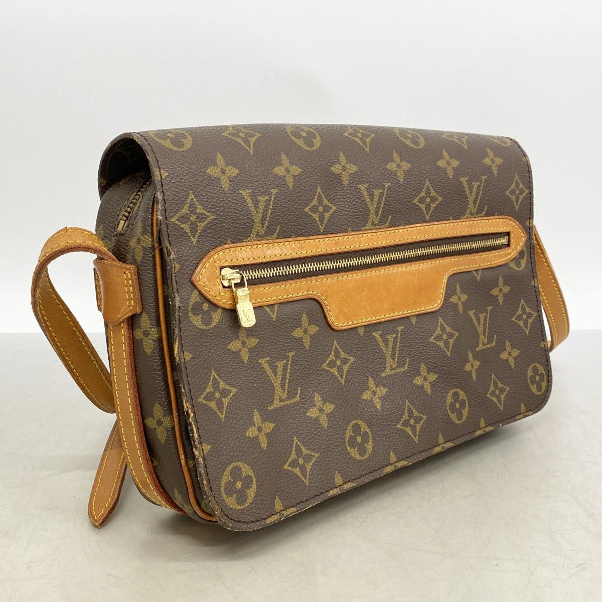 Louis Vuitton Shoulder Bag Monogram Saint Germain 28 Brown — view 2