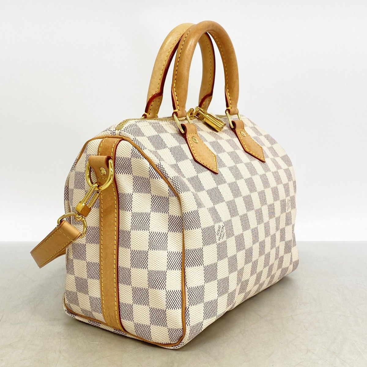 Louis Vuitton Handbag Damier Azur Speedy Bandouliere 25 White 2-Way — view 2