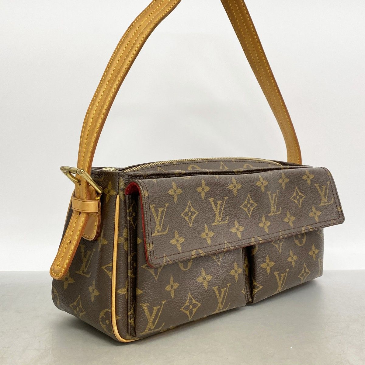 Louis Vuitton Shoulder Bag Monogram Viva Cite MM Brown — view 2
