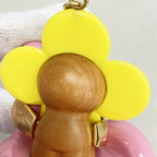 Louis Vuitton Key Holder Charm Porte Cles Vivienne Flamingo Pink Yellow Brown — view 3