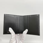 Dior Bill Purse Oblique Canvas Black Silver Wallet — view 3