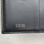 Dior Bill Purse Oblique Canvas Black Silver Wallet — view 4