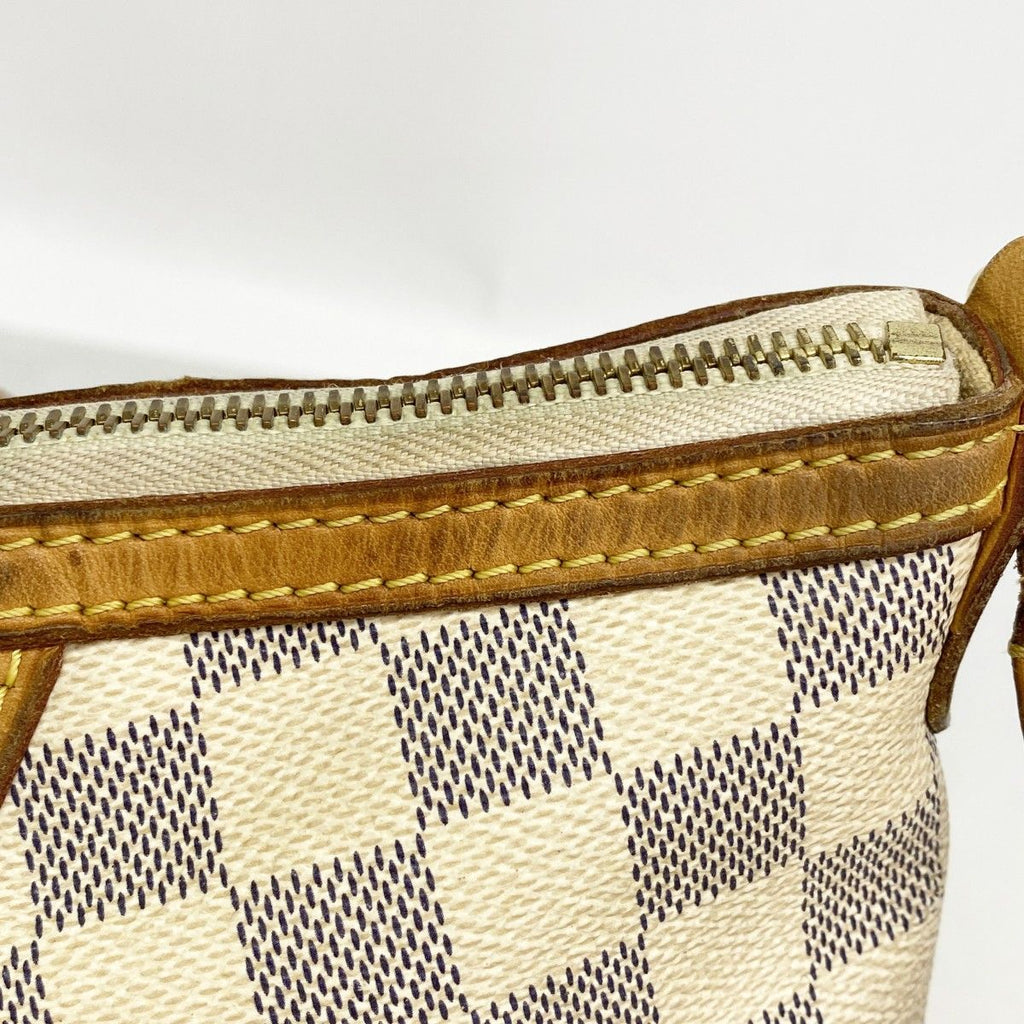 Louis Vuitton Shoulder Bag Damier Azur Syracuse MM White — view 7