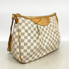 Louis Vuitton Shoulder Bag Damier Azur Syracuse MM White — view 2