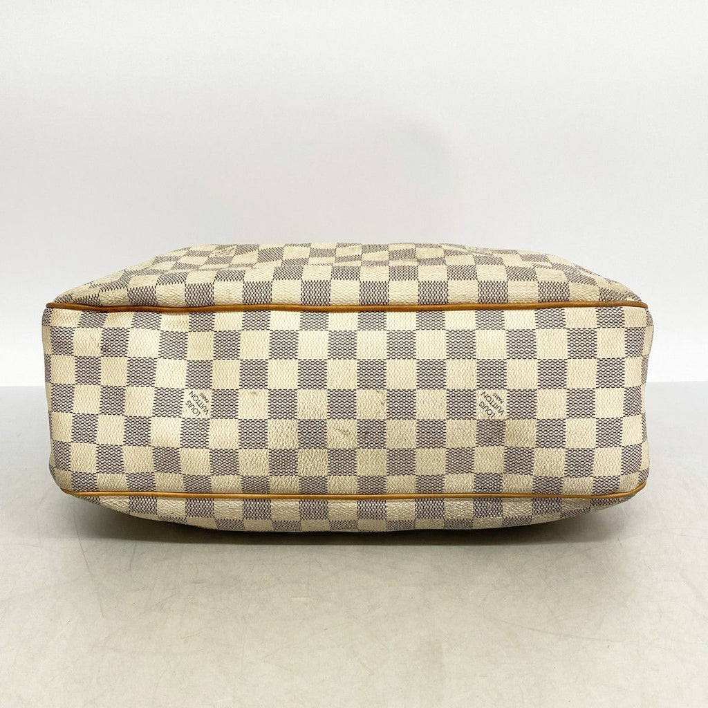 Louis Vuitton Shoulder Bag Damier Azur Syracuse MM White — view 3