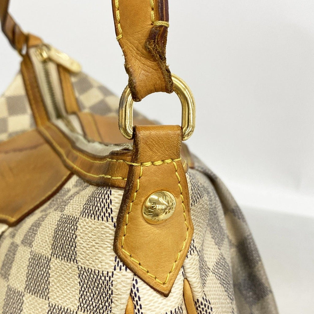 Louis Vuitton Shoulder Bag Damier Azur Syracuse MM White — view 9