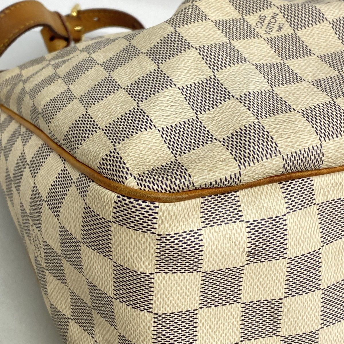 Louis Vuitton Shoulder Bag Damier Azur Syracuse MM White — view 6